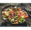 Сковорода 50см из диска бороны со съемными ручками.