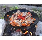 Сковорода 50см из диска бороны со съемными ручками.