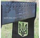 Мангал разборный высокий на 12 шампуров с подставкой для дров и индивидуальной гравировкой.