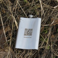 Фляга с индивидуальной гравировкой - QR-код (SP00517)