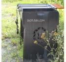 Мангал разборный высокий со встроенной шашлычницей и мотором на 16 шампуров.