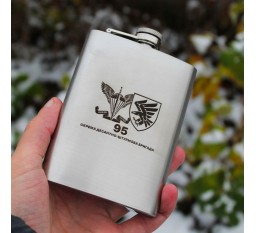 Фляга 240 ml с гравировкой - 95 десантно-штурмовая бригада (SP00517)