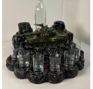 Автоматический наливатор Танк Т-72 со стелой на 7 рюмок (3D-печать)