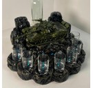 Автоматический наливатор Танк Т-72 со стелой на 7 рюмок (3D-печать)